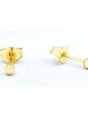 Ball Sm Stud Earrings 14k Yellow Gold